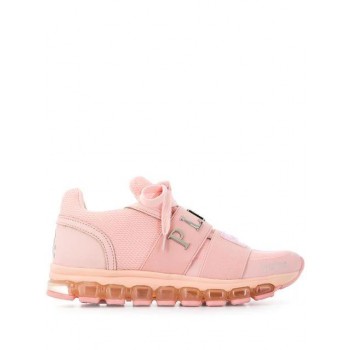 Philipp Plein Runner Original Sneakers Women 0103 White / Rose Shoes Trainers Cheapest