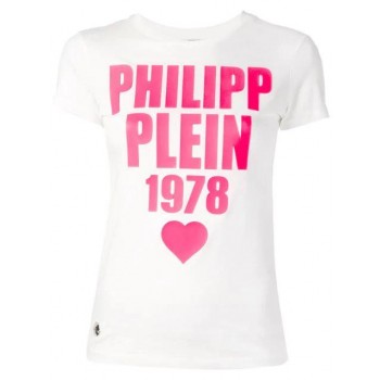 Philipp Plein Logo Slim-fit T-shirt Women 01 White Clothing T-shirts & Jerseys Uk Store