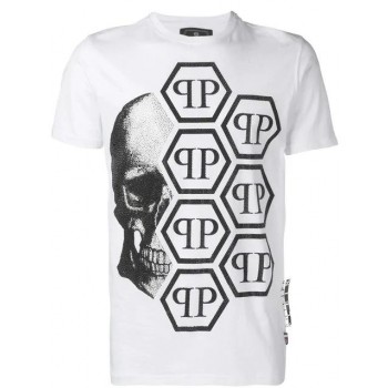 Philipp Plein Skull T-shirt Men White 01 Clothing T-shirts Retail Prices