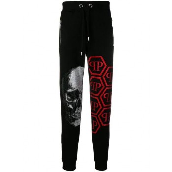 Philipp Plein Skull Rhinestone Track Pants Men Black Clothing Online Leading Retailer