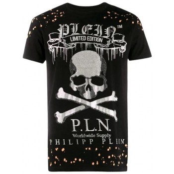 Philipp Plein Printed T-shirt Men 02 Black Clothing T-shirts Usa Cheap Sale