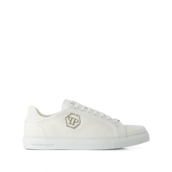 Philipp Plein Logo Plaque Sneakers Men White Shoes Low-tops Online