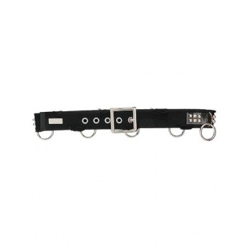 Philipp Plein Stud Embellished Belt Women Black Nickel Accessories Belts Factory Outlet