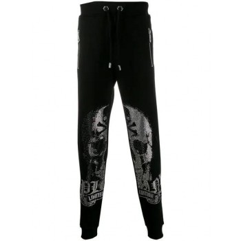 Philipp Plein Skull Track Pants Men 02 Black Clothing Outlet For Sale