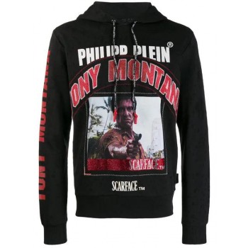 Philipp Plein Scarface Hoodie Men 02 Black Clothing Hoodies Online Here