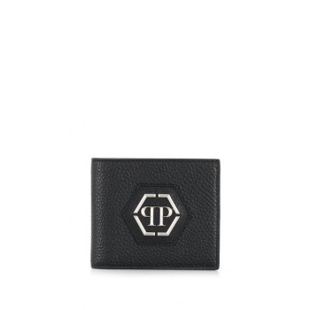 Philipp Plein Statement Bi-fold Wallet Men 02 Black Accessories Wallets & Cardholders Official Authorized Store