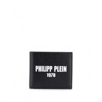 Philipp Plein French Bi-fold Wallet Men 02 Black Accessories Wallets & Cardholders No Sale Tax