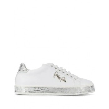 Philipp Plein Lo-top Crystal Sneakers Women 01 White Shoes Trainers Usa Factory Outlet