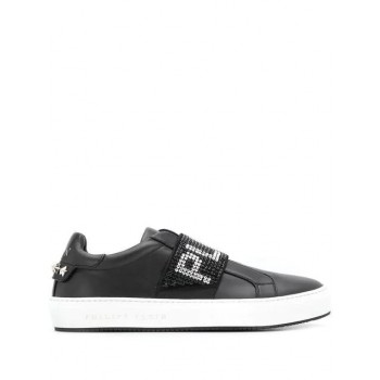 Philipp Plein Logo Low-top Sneakers Women 02 Black Shoes Trainers Exclusive