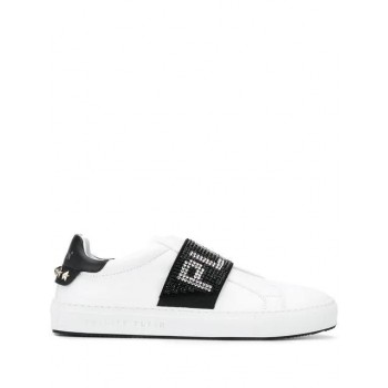 Philipp Plein Crystal Logo Sneakers Women 01 White Shoes Trainers Excellent Quality