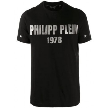 Philipp Plein Logo Embellished T-shirt Men 02 Black Clothing T-shirts Hot Sale Online