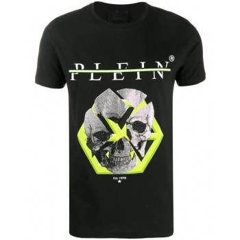 Philipp Plein Skull T-shirt Men Black Clothing T-shirts Official Supplier