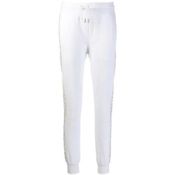 Philipp Plein Crystal Embellished Track Pants Women 01 White Clothing