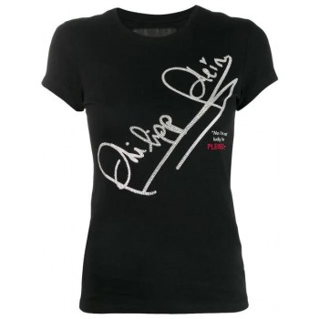 Philipp Plein Logo T-shirt Women 02 Black Clothing T-shirts & Jerseys Coupon Codes