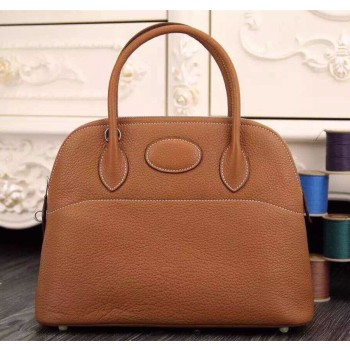 Hermes Bolide 31cm Togo Leather Brown Bag