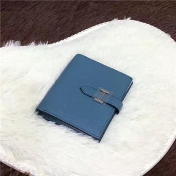 Hermes Bi-Fold Wallet H006 blue