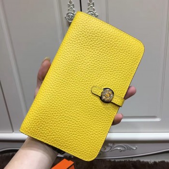 Hermes Dogon Wallet Togo Leather H001 Yellow