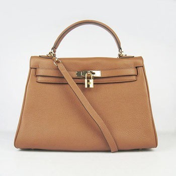 Hermes Kelly 32cm Togo leather 6108 light coffee golden