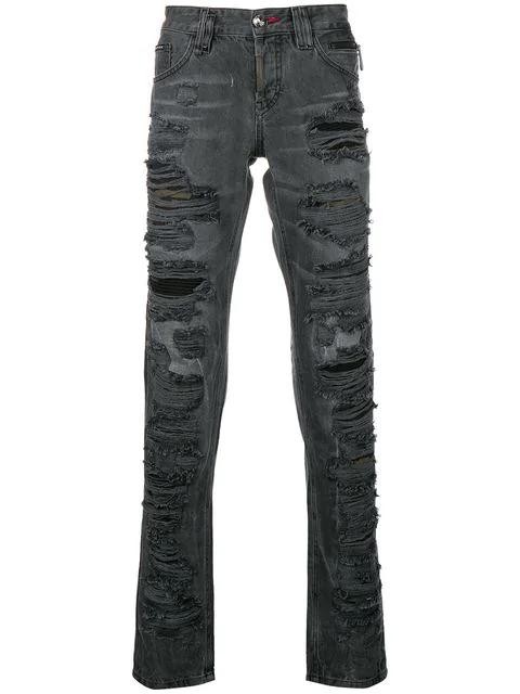 Replica Philipp Plein Ripped Skinny Jeans Men 10bu Bully Clothing ...