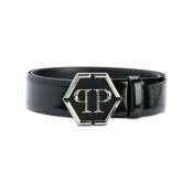 Philipp Plein Logo Buckle Belt Men 02 Black Accessories Belts Premium Selection