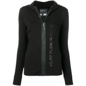 Philipp Plein Logo Printed Hoodie Women 0202 Black / Clothing Hoodies Best Value