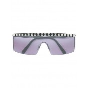 Philipp Plein Visor-style Studded Sunglasses Women Ccwk Black/ Fume/ Nk Accessories
