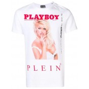 Philipp Plein X Playboy Print T-shirt Men 01 White Clothing T-shirts