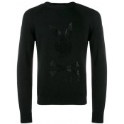 Philipp Plein X Playboy Logo Crystal Sweatshirt Men 0202 Black / Clothing Sweatshirts