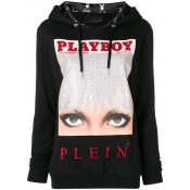 Philipp Plein X Playboy Hoodie Women 02 Black Clothing Hoodies