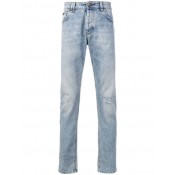 Philipp Plein Faded Distressed Slim Jeans Men 07gd Gost Dolla Clothing Slim-fit Finest Selection