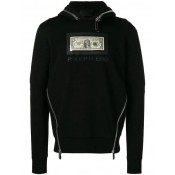 Philipp Plein Dollar Bill Hoodie Men 02 Black Clothing Hoodies Vast Selection