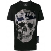 Philipp Plein Skull Print T-shirt Men 02 Black Clothing T-shirts Fantastic