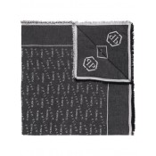 Philipp Plein Pp Print Foulard Men 02 Black Accessories Scarves Official Authorized Store