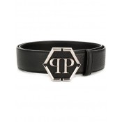Philipp Plein Logo Buckle Belt Men 0202 Black / Accessories Belts High-end