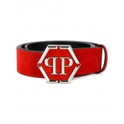 Philipp Plein Statement Belt Men 13 Red Accessories Belts Authentic Usa Online