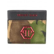 Philipp Plein Camouflage Bifold Wallet Men 50 Accessories Wallets & Cardholders Best Selling Clearance
