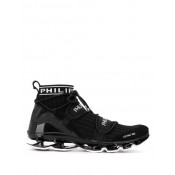 Philipp Plein Black Hi-top Sneakers Men 02 Shoes Hi-tops 100% Satisfaction Guarantee