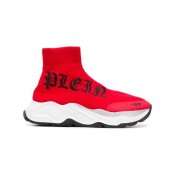 Philipp Plein Hi-top Sock Sneakers Men 13 Red Shoes Low-tops Beautiful In Colors