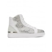 Philipp Plein Contrast Hi-top Sneakers Men 01 White Shoes Hi-tops Fantastic Savings