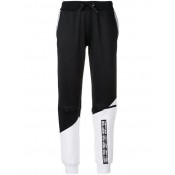 Philipp Plein Drawstring Track Pants Women 0201 Black / White Clothing Outlet Store