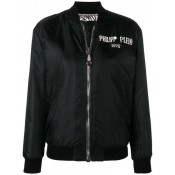 Philipp Plein Crystal Beetle Bomber Jacket Women 02 Black Clothing Jackets World-wide Renown