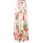 Philipp Plein Floral Print Skirt Women 01 White Clothing Full Skirts Discount Shop