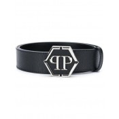 Philipp Plein Logo Buckle Belt Men 02 Black Accessories Belts Enjoy Great Discount