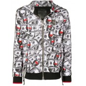 Philipp Plein Dollar Print Hoodie Men 02 Black Clothing Hoodies Authentic Quality