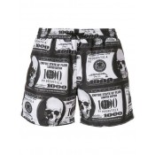 Philipp Plein Dollar Bill Print Swim Shorts Men 02 Balck Clothing Usa Cheap Sale