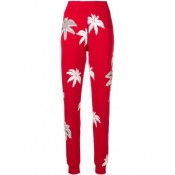 Philipp Plein Printed Slim Trousers Women 13 Red Clothing Slim-fit Stylish
