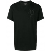 Philipp Plein Crystal Embellished T-shirt Men 0202 Black / Clothing T-shirts Discountable Price