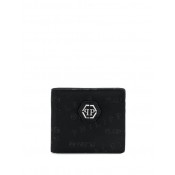 Philipp Plein Pp Print Wallet Men 02 Black Accessories Wallets & Cardholders Outlet For Sale