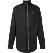 Philipp Plein Crystal Cut Shirt Men 0202 Black / Clothing Shirts Authentic Quality