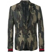 Philipp Plein Army Structured Blazer Men 50 Camouflage Clothing Blazers Luxury Fashion Brands